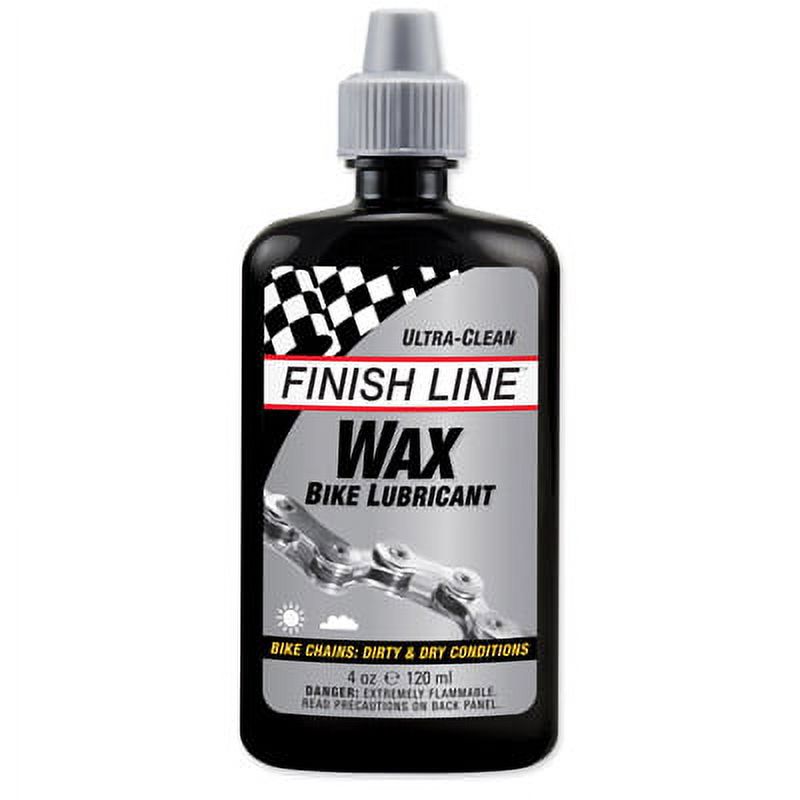Finish Line WAX Bicycle Chain Lube, 4 Oz. Drip Squeeze Bottle 